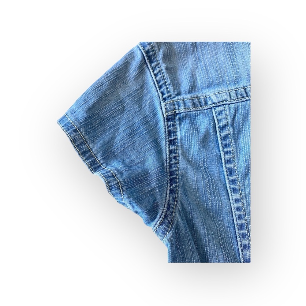 Diesel ⍟ Denim A-Line Dress ⍟ Blue Jeans ⍟ with Patches ⍟ Girl’s 3 3T 97 cm ⍟ - Picture 10 of 16